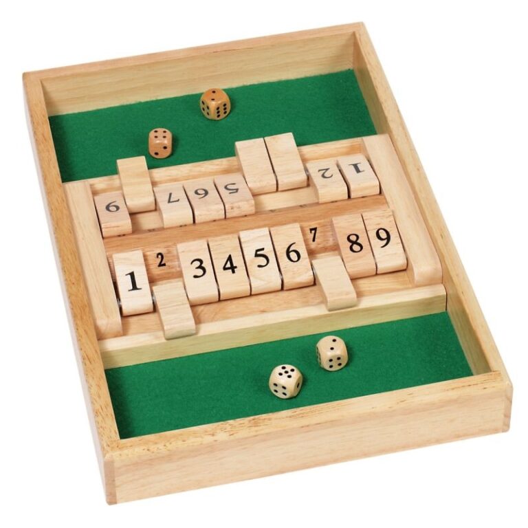 Double Jeu SHUT THE BOX En Bois MilBulles