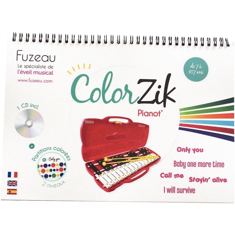 Livre Cd Colorzik Piano Milbulles