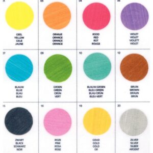 Carton de 12 flacons de 250 ml de gouache nacrée Creall Pearl couleurs assorties