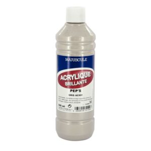 Coffret de 8 flacons 500 ml de peinture acrylique “ULTRA GLOSS”, couleurs pep’s