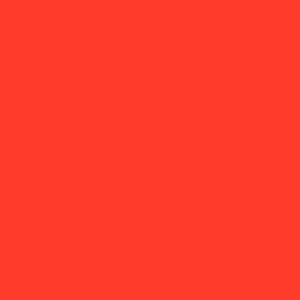 Flacon de 500 ml de peinture acrylique brillante MAJUSCULE rouge vif