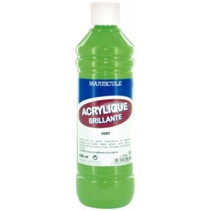 Flacon de 500 ml de peinture acrylique brillante MAJUSCULE vert printemps