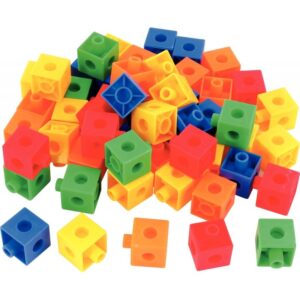 Jeu de construction cubes colorés 100 pièces