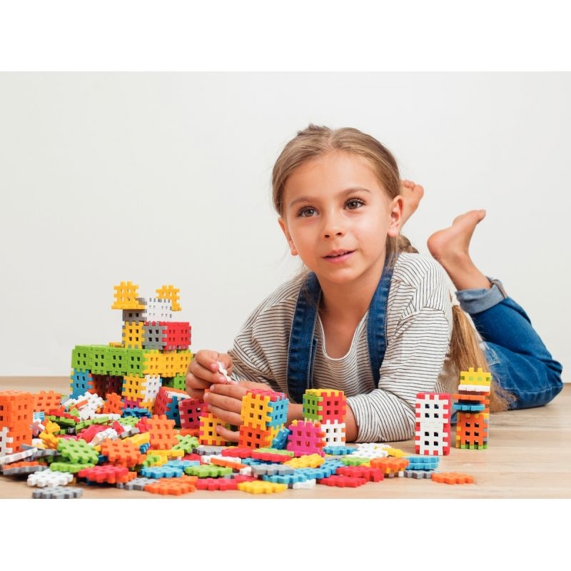 Jeu de construction mini gaufres, 500 pièces