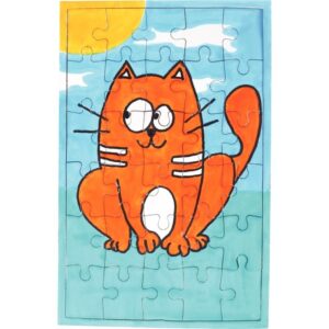 Lot de 10 puzzles blancs 30 pièces à décorer