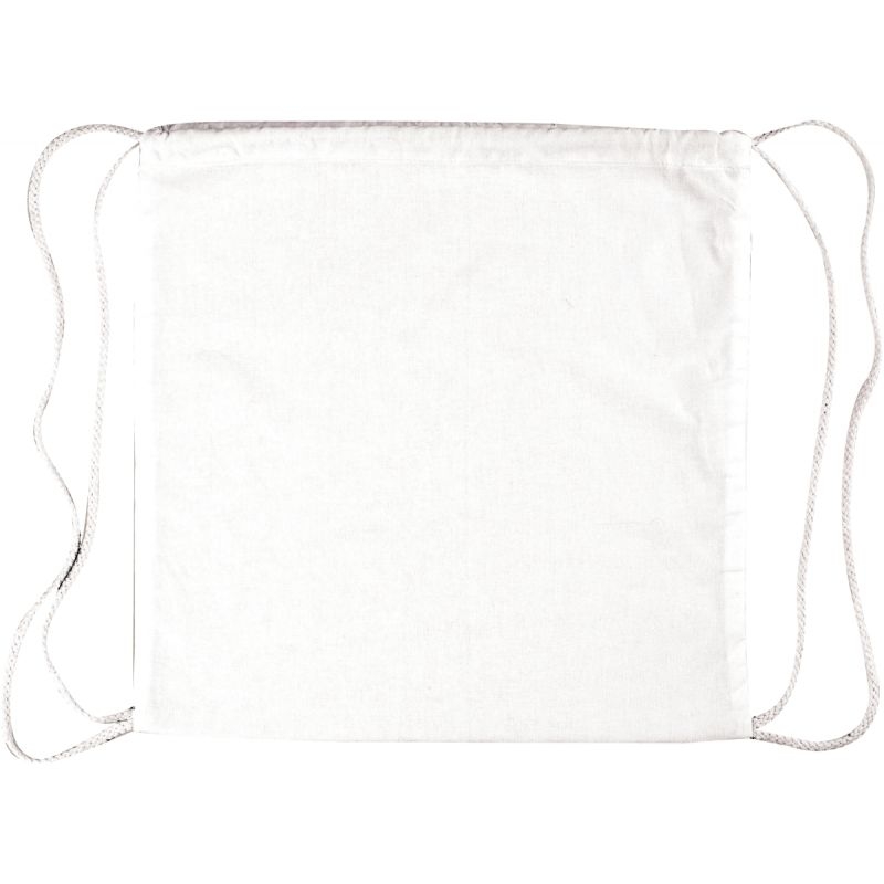 Lot de 10 sacs à dos en coton blanc grand modèle