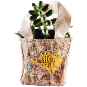 Lot de 10 sacs en jute naturel