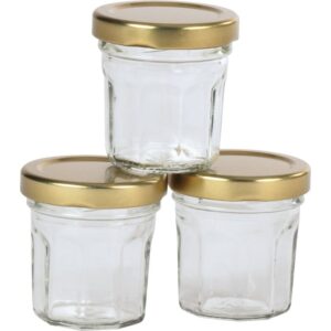 Lot de 12 mini pots de confiture en verre