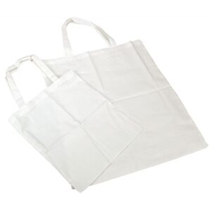 Lot de 12 sacs shopping en coton grand modèle