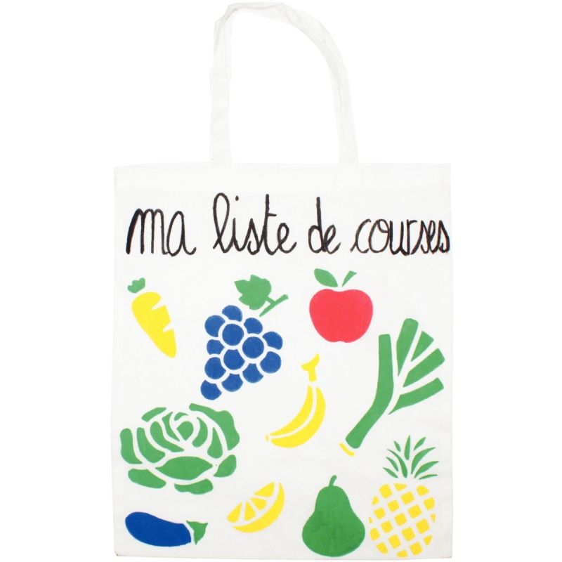 Lot de 12 sacs shopping en coton grand modèle