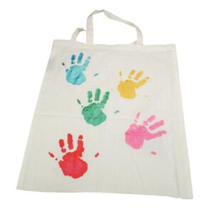 Lot de 12 sacs shopping en coton petit modèle