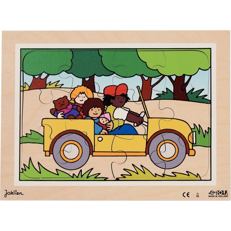 Lot de 5 puzzles en bois de 12 pièces, les moyens de locomotion