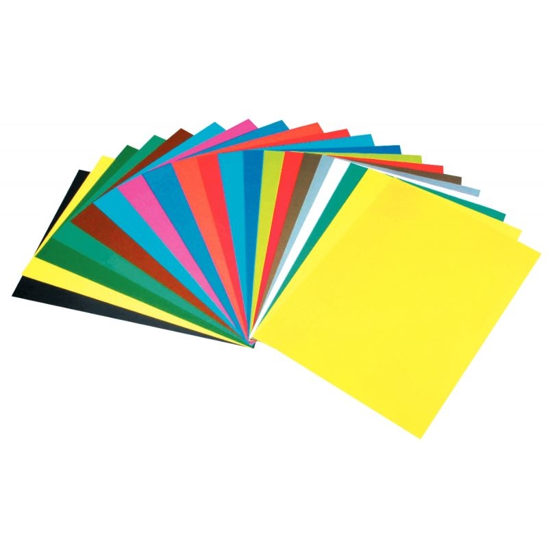 Paquet 25 feuilles CARTA 210g 50×70 cm couleurs assorties