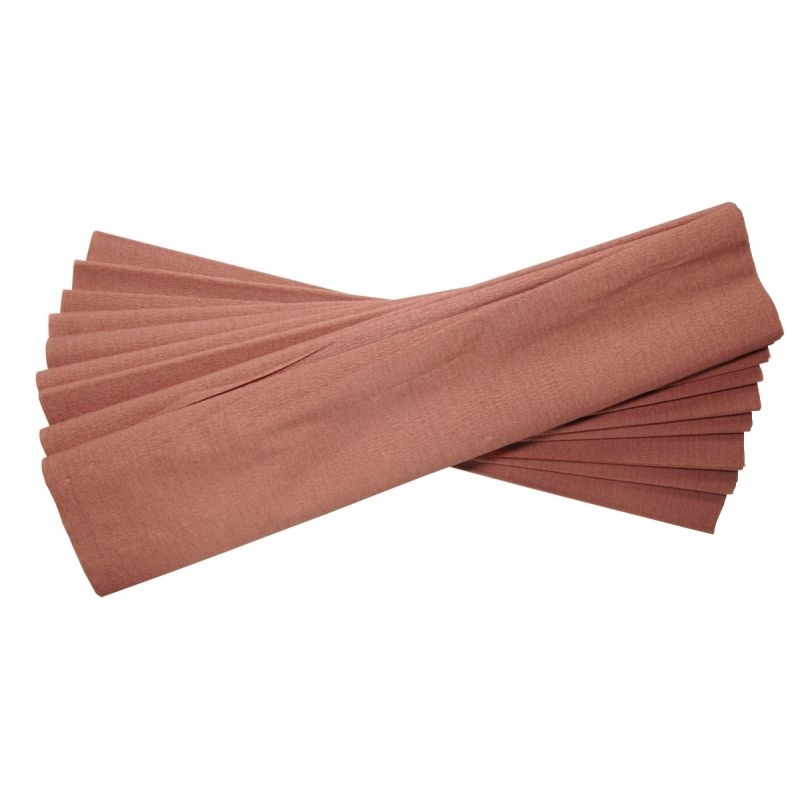 Paquet de 10 feuilles crépon supérieur 250×50  chocolat