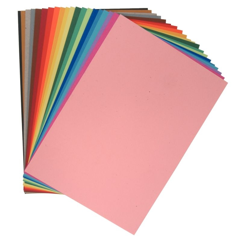 Paquet de 10 feuilles papier dessin couleur format 50×65 cm 160 g noir