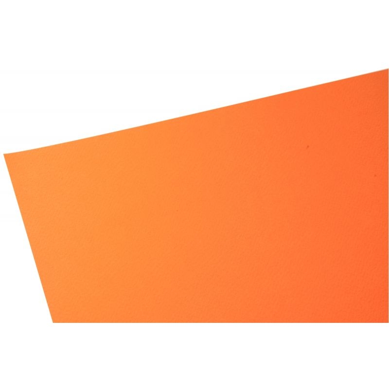 Paquet de 10 feuilles papier dessin couleur format 50×65 cm 160 g orange vif