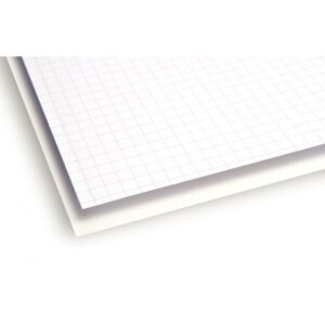 Paquet de 125 feuilles bristol, format : 50 x 65 cm, 205 grammes, uni blanc