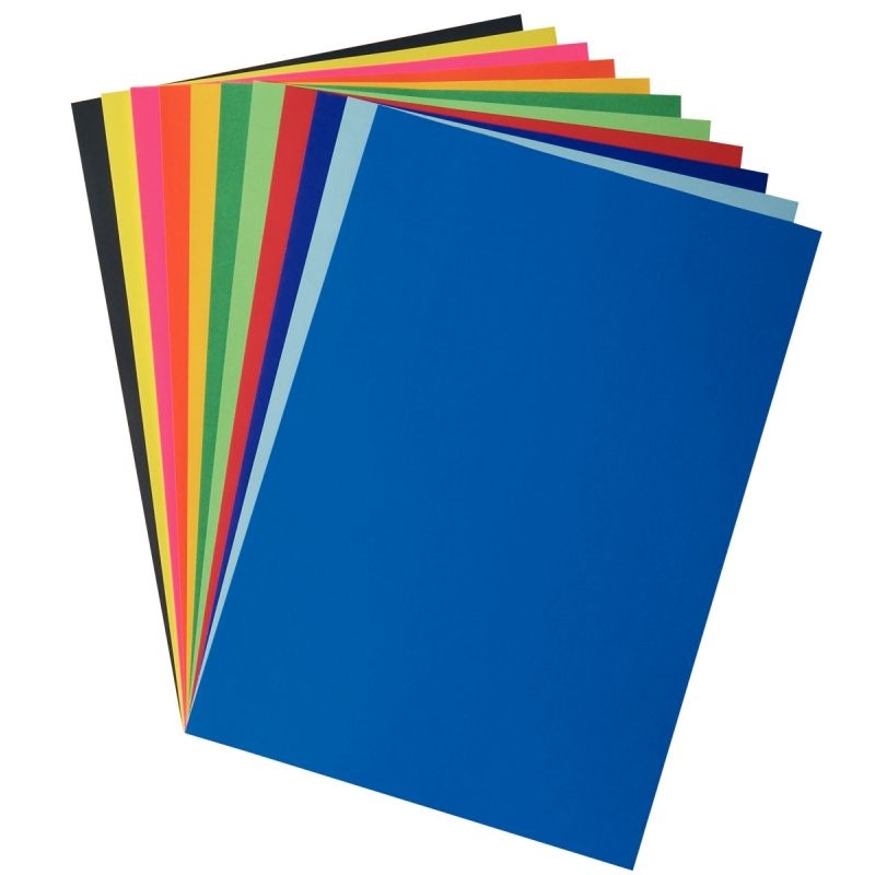 Paquet de 25 feuilles affiche couleurs éclatantes 85g format 60x80cm noir