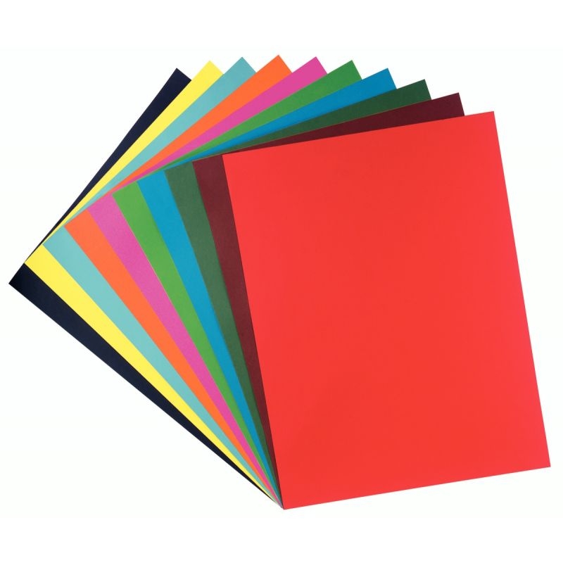 Paquet de 25 feuilles Cartoline 50×65 cm 130 g rouge