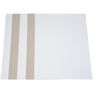 Paquet de 5 feuilles de carton 1 côté blanc, 1 côté gris format 50 x 65 cm, 640 gr