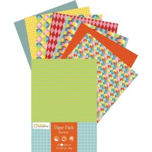 Paquet de 96 feuilles papier motif géométrique 80G A4