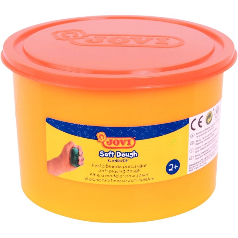 Pot de 460 grammes de pâte à jouer Blandiver orange