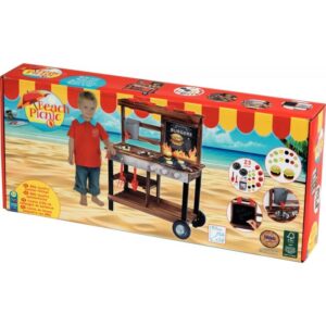 Barbecue en bois + 23 accessoires