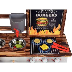 Barbecue en bois + 23 accessoires