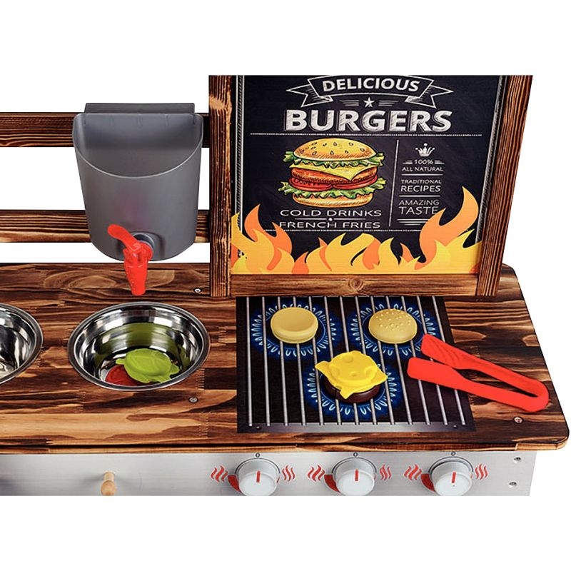 Barbecue en bois + 23 accessoires