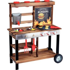 Barbecue en bois + 23 accessoires