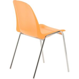 Chaise Charlotte givrée orange