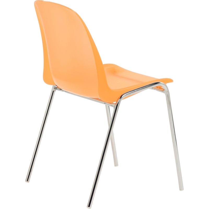 Chaise Charlotte givrée orange