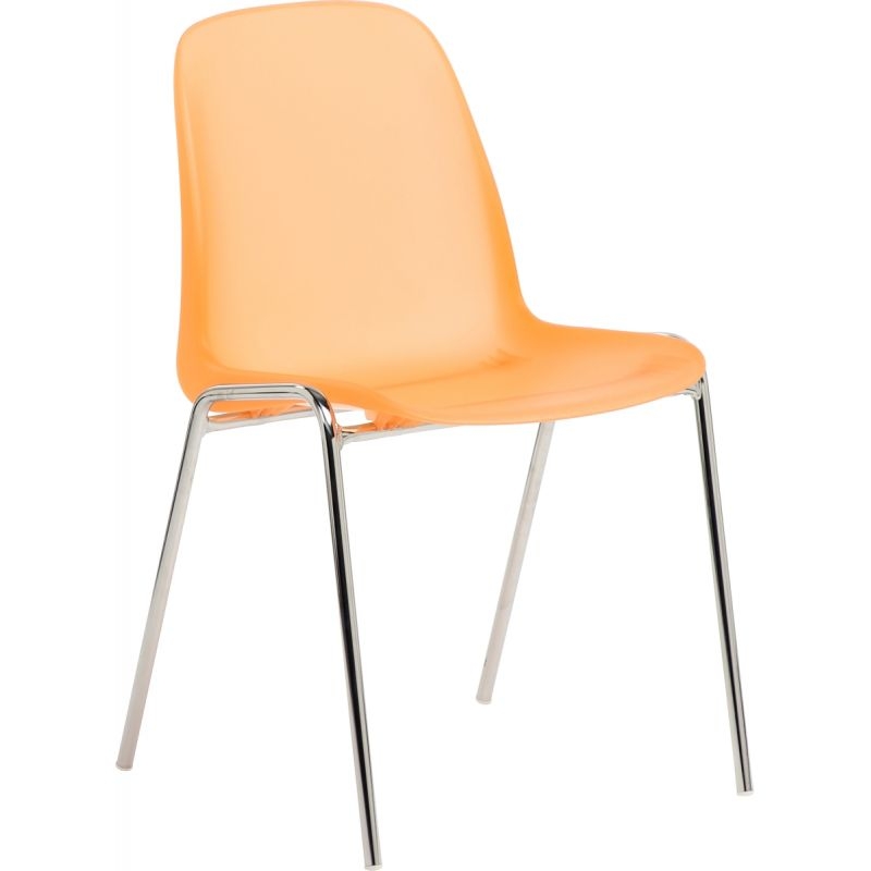 Chaise Charlotte givrée orange