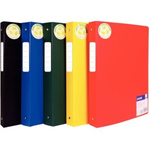 Classeur 4 anneaux ECOGREEN en polypropylène recyclé, dos 4 cm, format A4+, coloris assortis