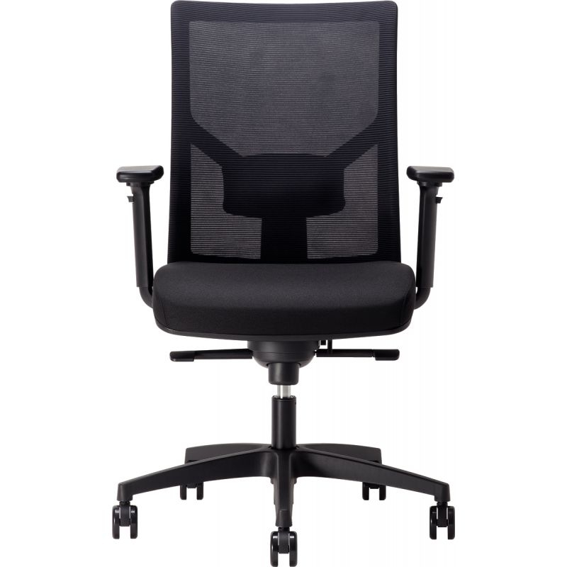 Fauteuil Eleganze dos noir/assise noir