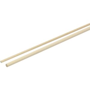 Lot de 20 baguettes rondes diamètres 3 et 5 mm, longueur 91 cm