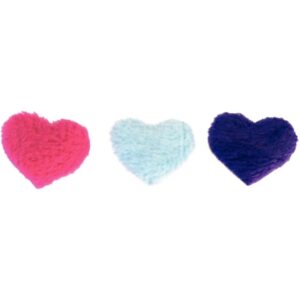 Sachet de 96 gommettes coeur doux + satin assortis